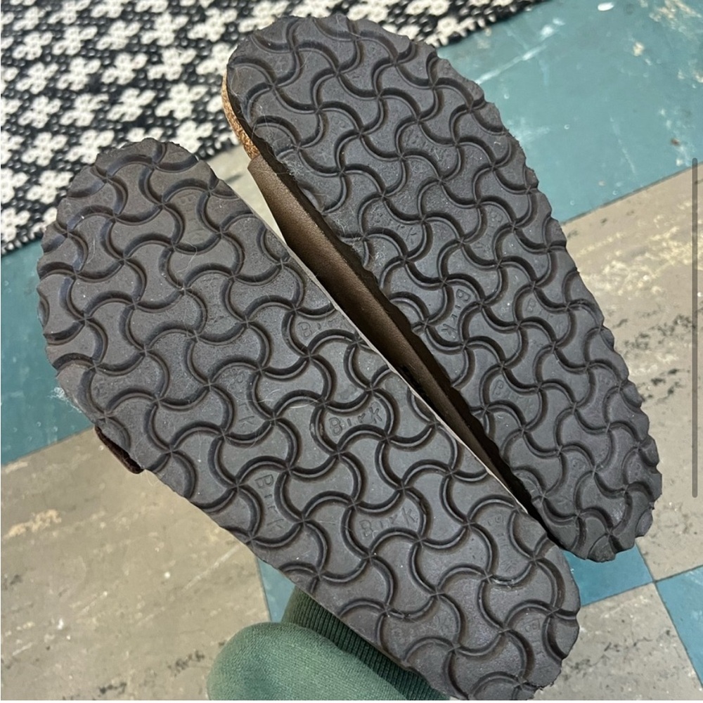 Birkenstock Mocha Arizona Synthetic Slide On Sandals Size 36 - Picture 3 of 3